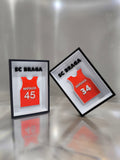 Quadros de Parede/Mesa Clube e Nome personalizável  – Efeito 3D