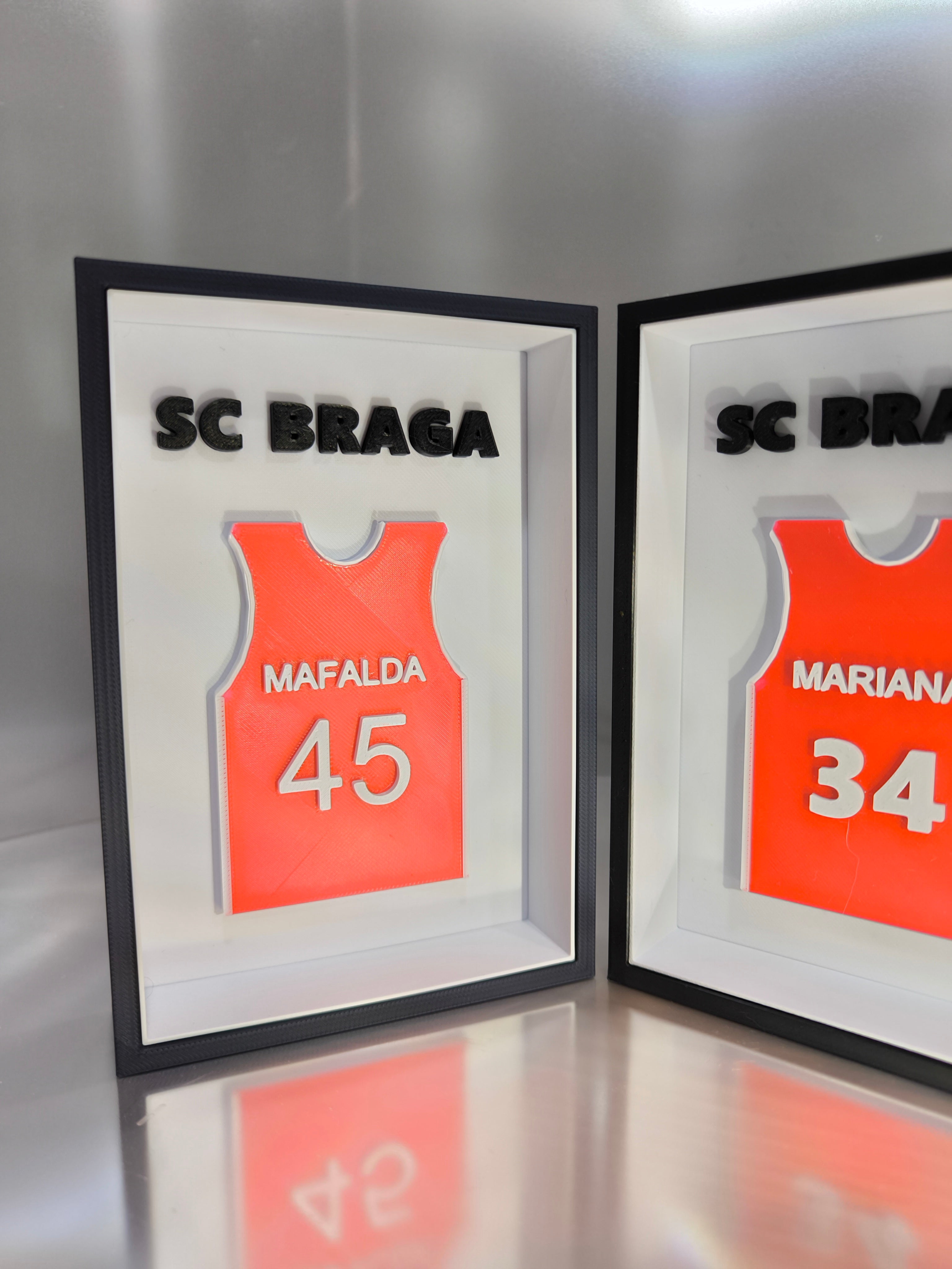 Quadros de Parede/Mesa Clube e Nome personalizável  – Efeito 3D