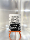 Imagem 3D Gato I HATE PEOPLE