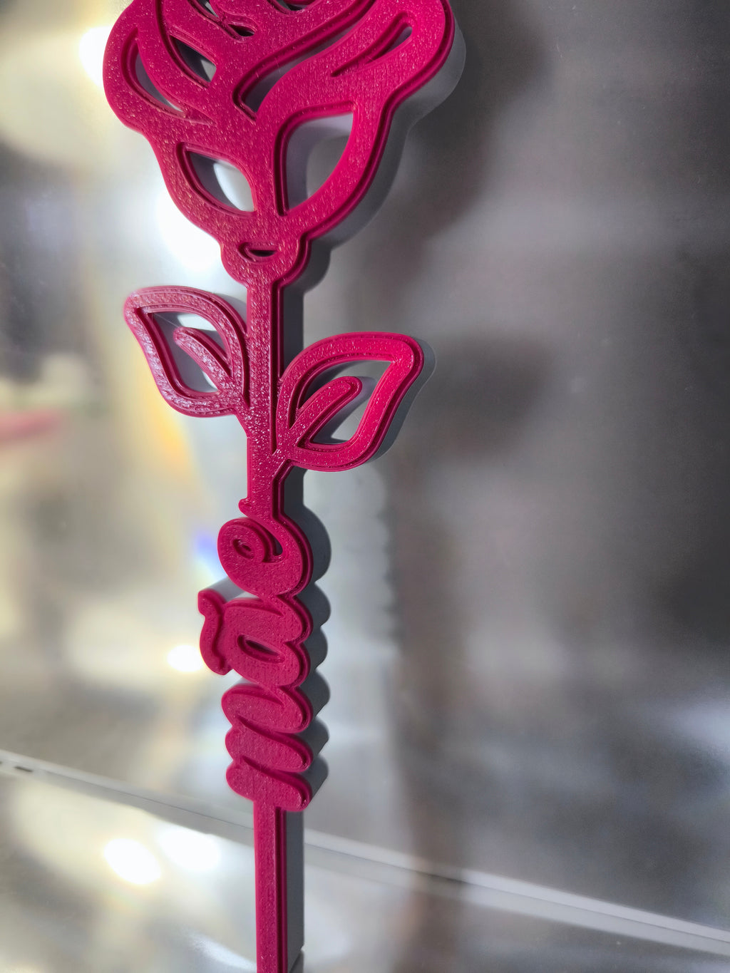 Rosa Decorativa "Mãe" – O Presente Perfeito para o Dia da Mãe ou Aniversário
