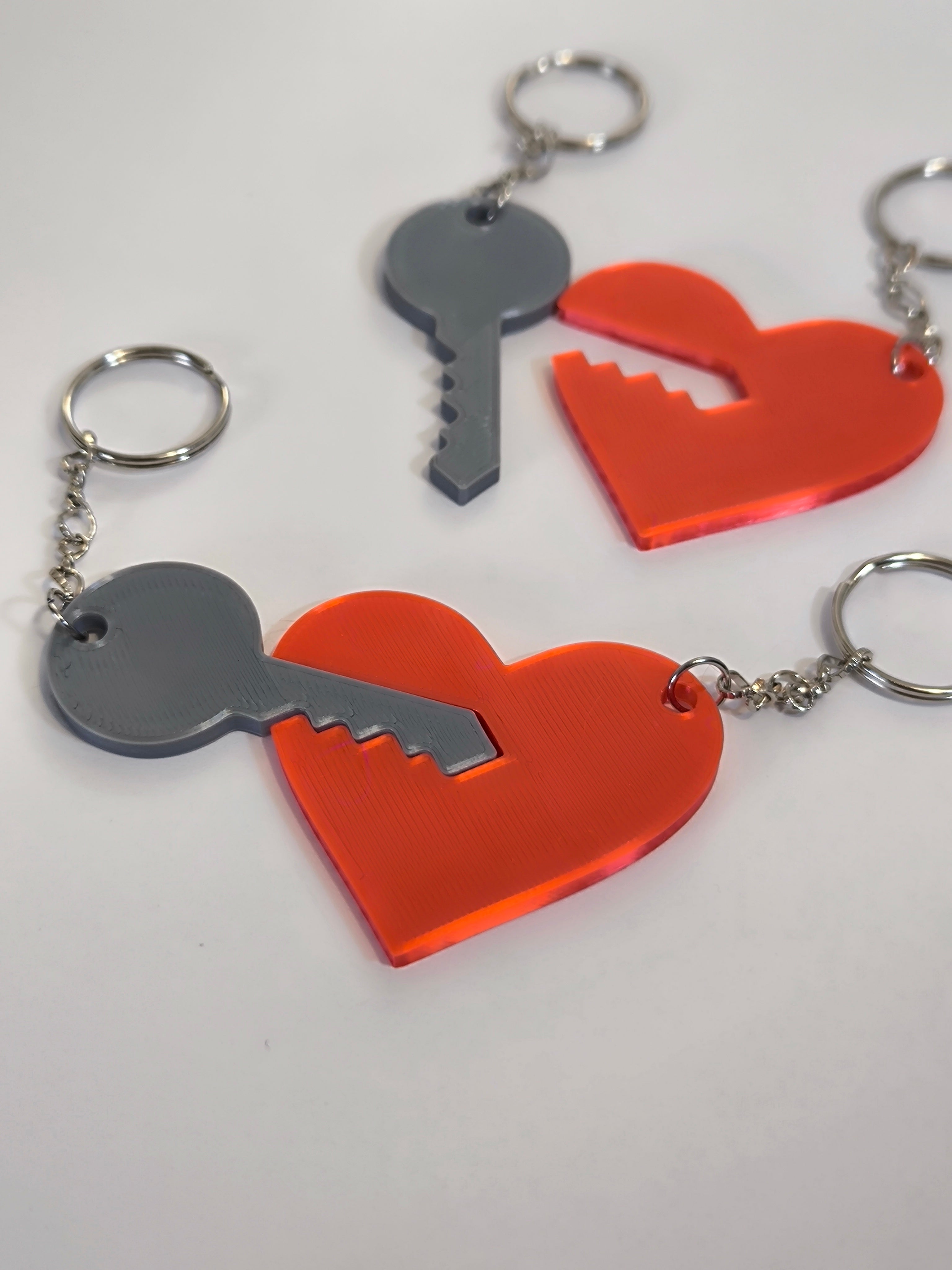 Porta-chaves de Casal "Chave do Meu Coração" – O Presente Mais Romântico! 🗝️❤️✨