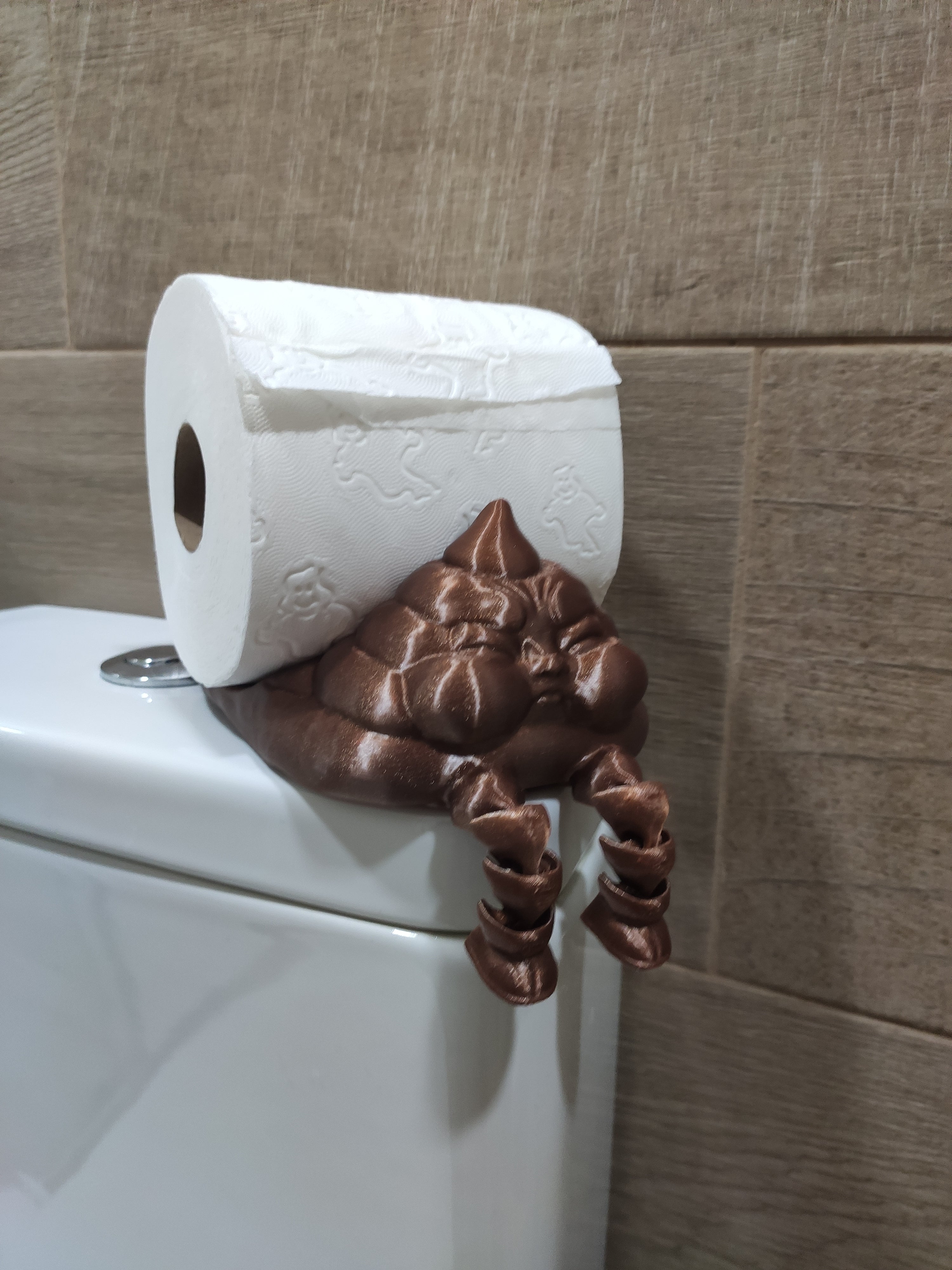 Suporte de Papel Higiénico "Cocó Zangado" – Humor Máximo no WC! 💩💢🧻