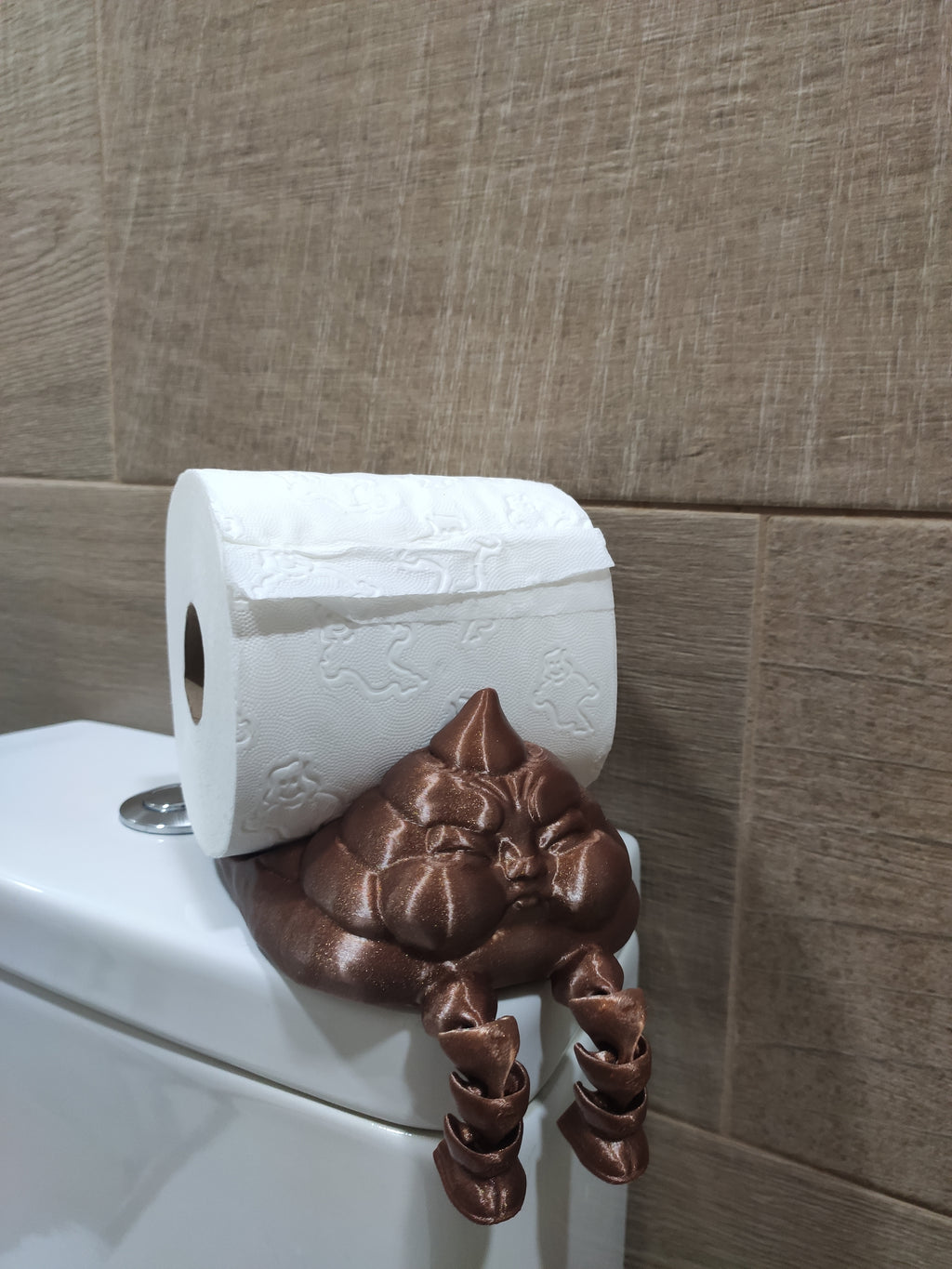 Suporte de Papel Higiénico "Cocó Zangado" – Humor Máximo no WC! 💩💢🧻