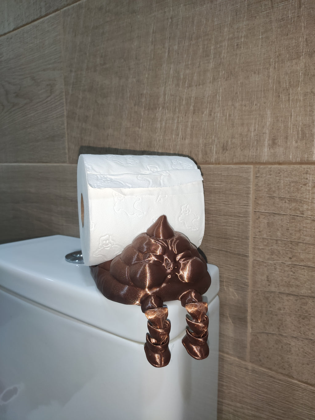 Suporte de Papel Higiénico "Cocó Zangado" – Humor Máximo no WC! 💩💢🧻