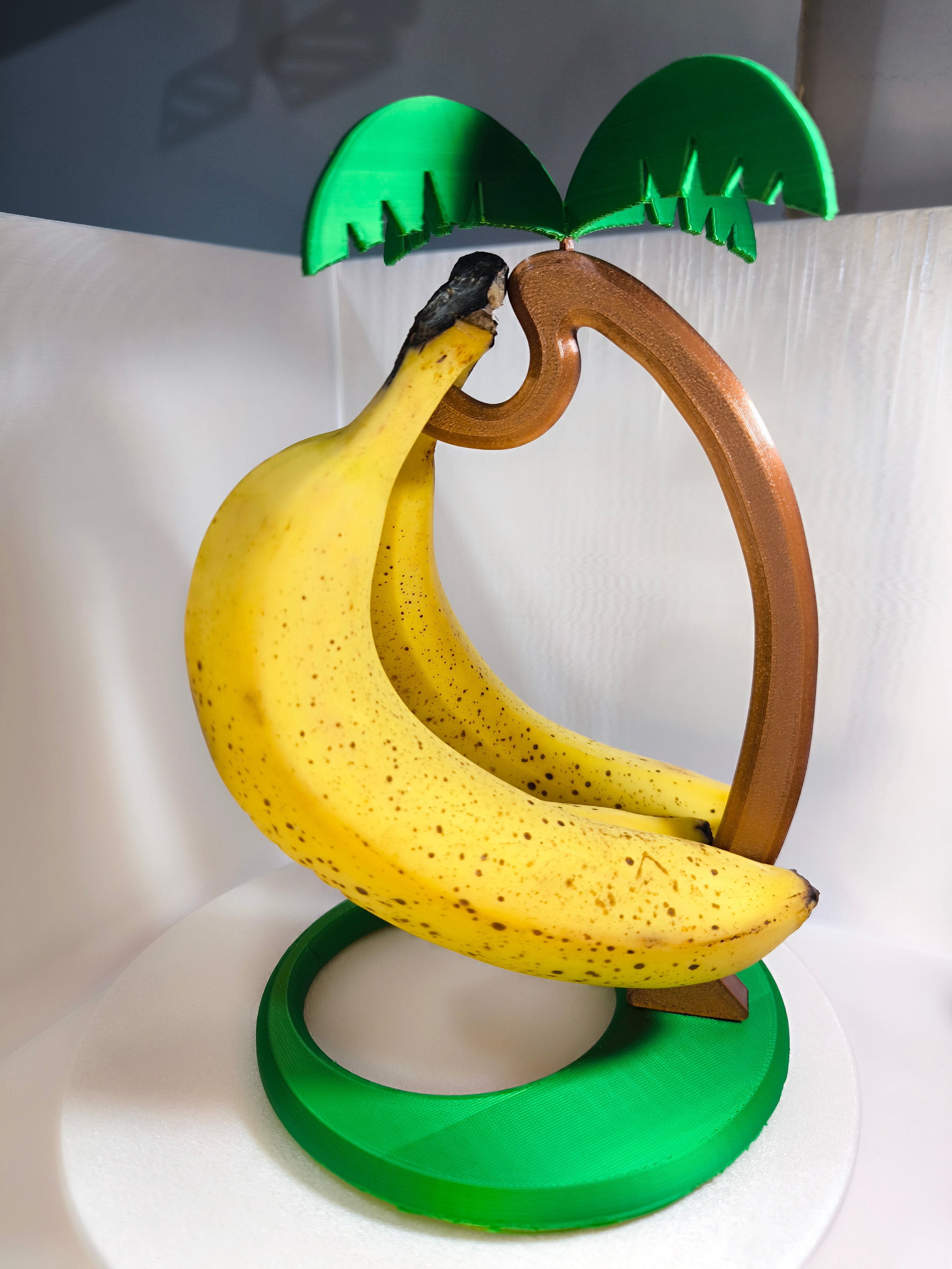 Suporte de Bananas "Palmeira Tropical" – Decoração de Cozinha Criativa