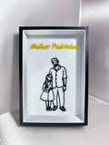 Quadro Decorativo 3D Personalizável – Presente Padrinho / Madrinha / Família
