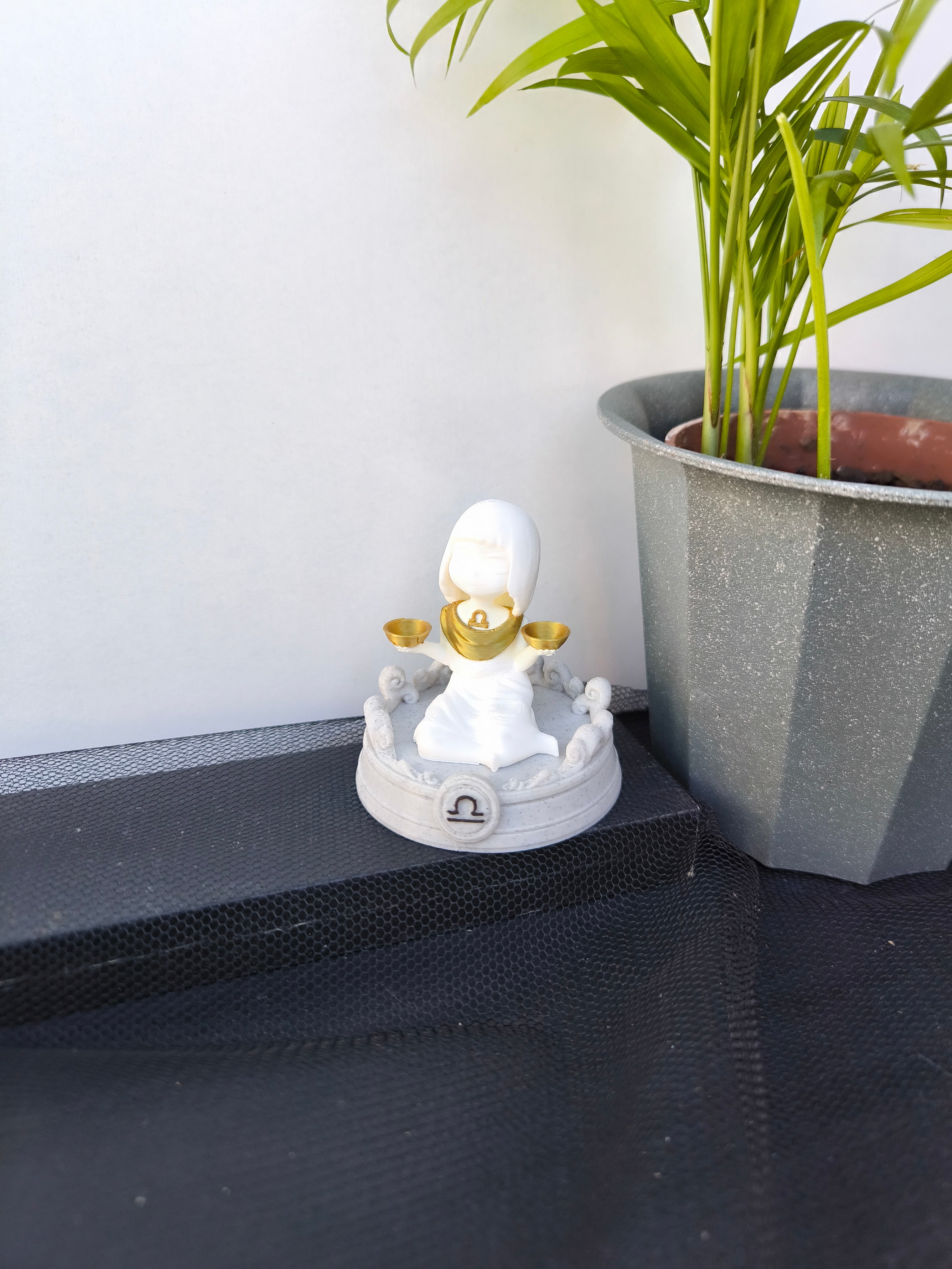 Escultura Signo Balança – O Equilíbrio e a Elegância do Zodíaco na sua Casa! ♎⚖️✨