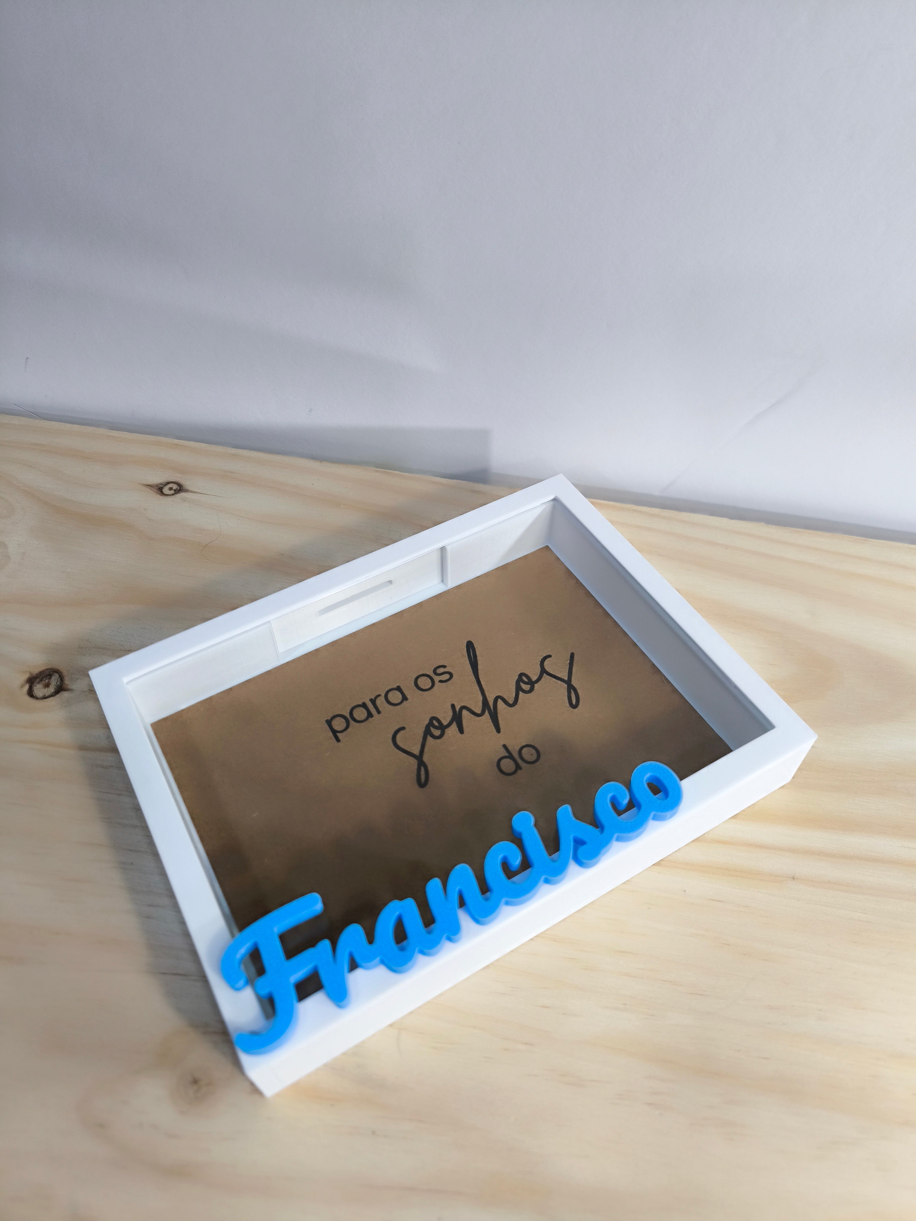 Mealheiro Quadro Personalizado "Para os Sonhos do..." 🌟💰✨