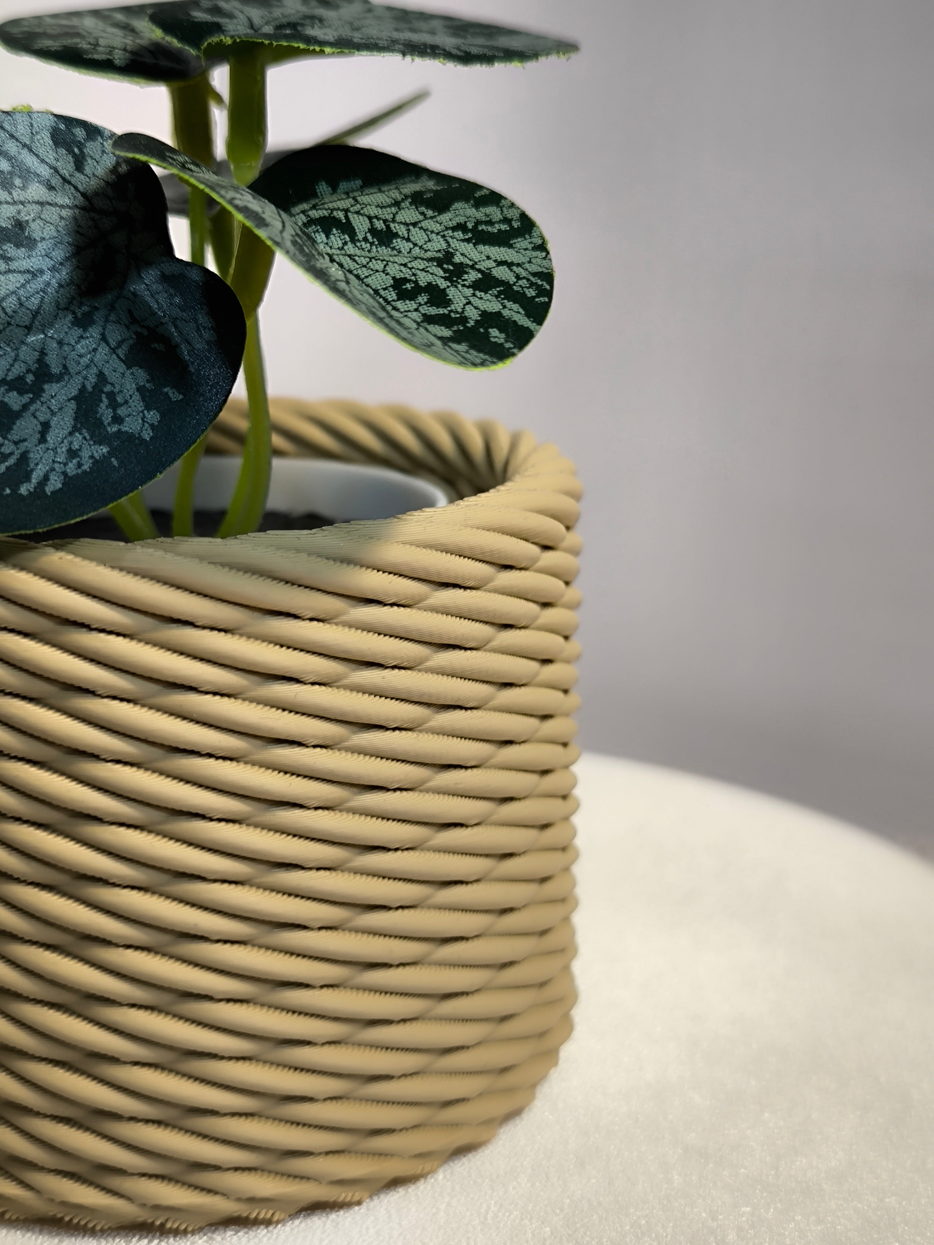 Vaso Decorativo "Corda Trançada" – O Toque que Faltava na sua Casa! 🌱✨