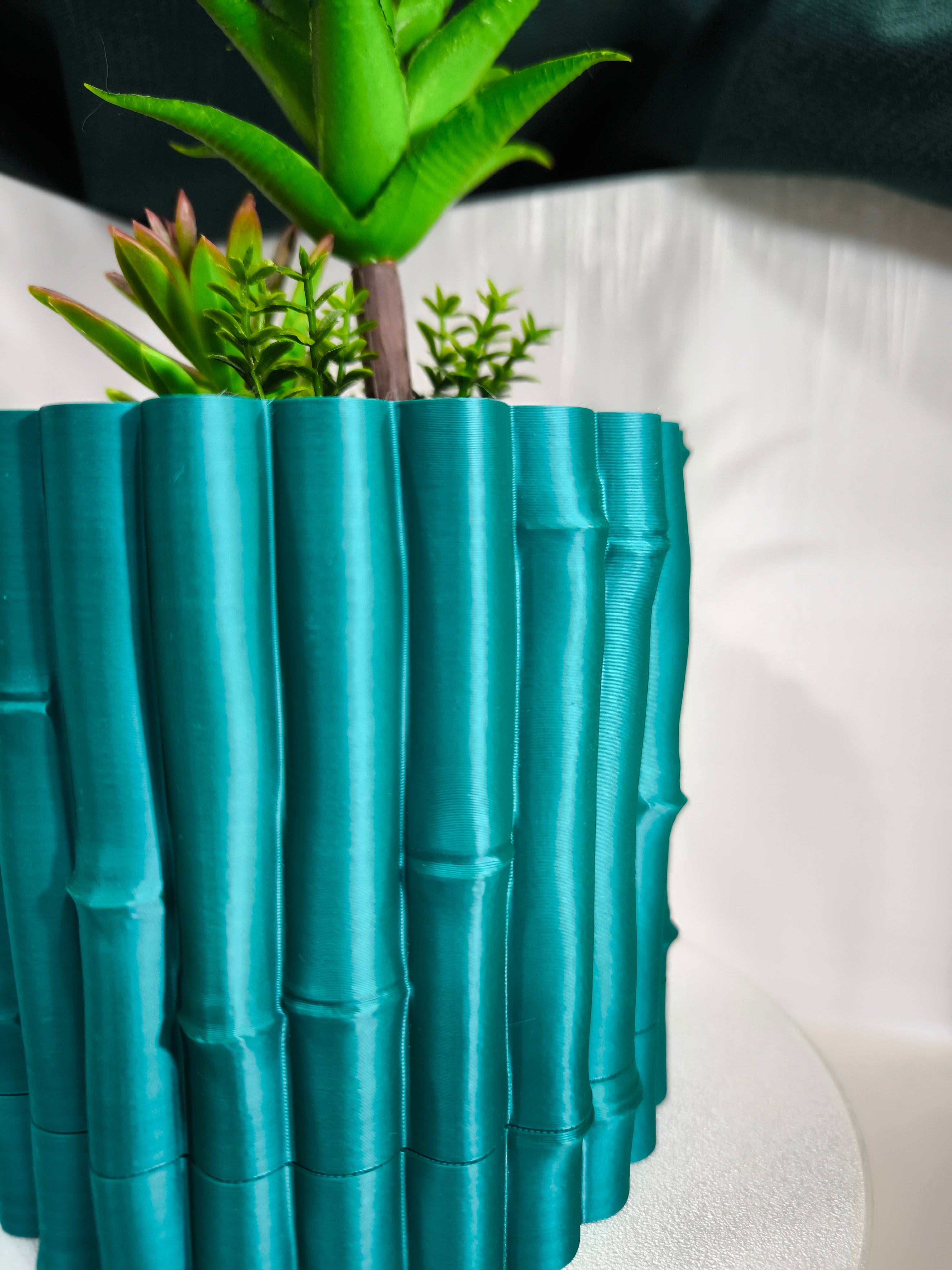 Vaso Modular "Bamboo Silk" – O Toque Contemporâneo para as Tuas Plantas! 🎋🌱✨