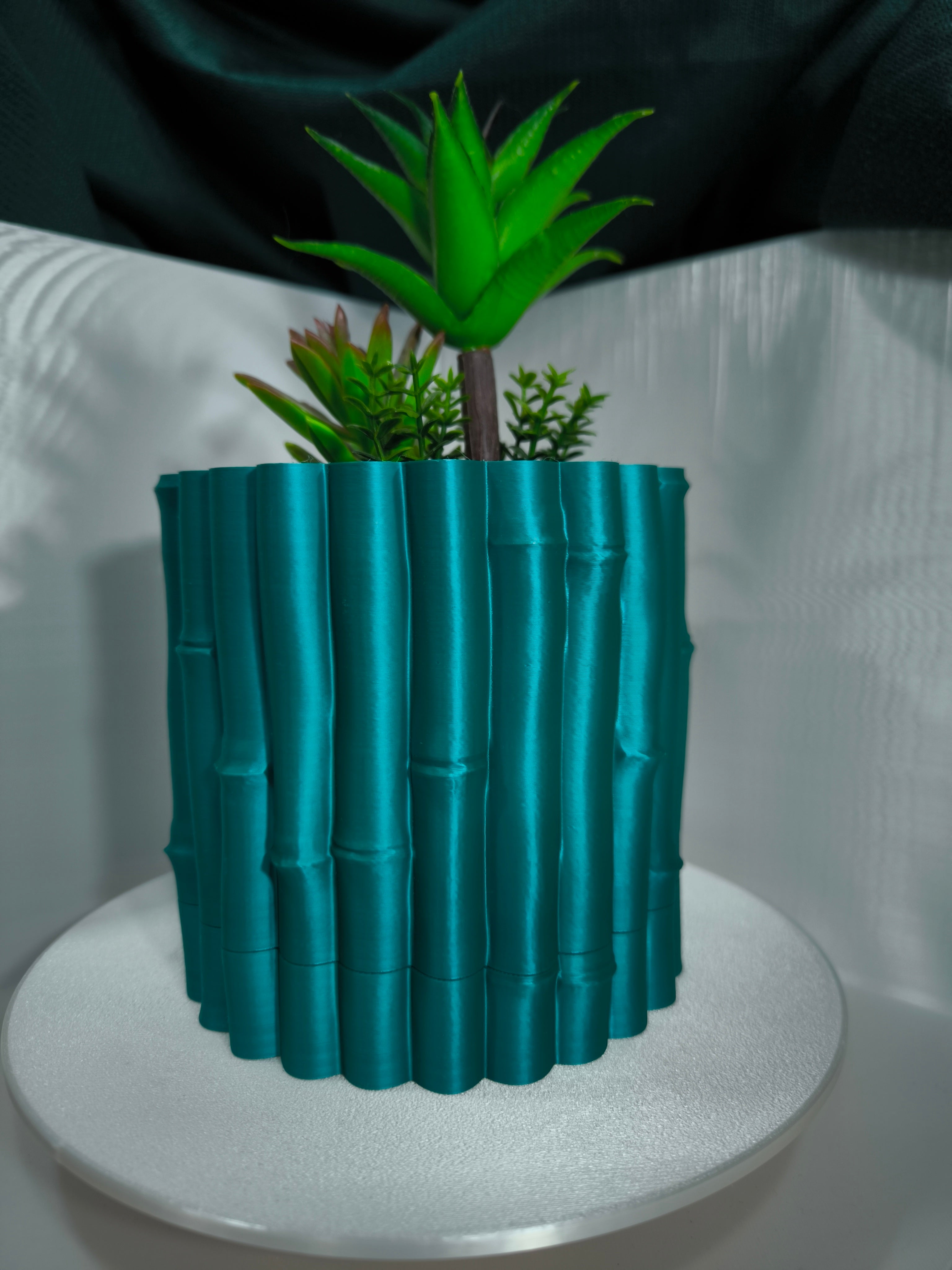 Vaso Modular "Bamboo Silk" – O Toque Contemporâneo para as Tuas Plantas! 🎋🌱✨